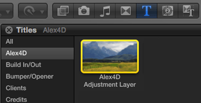 Adjustment Layer FCPX Free Effect