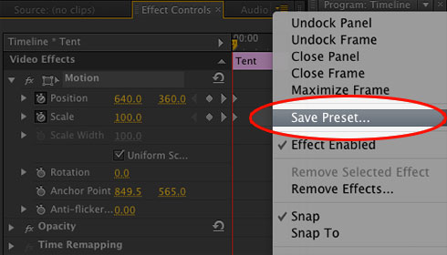 Adobe Premiere Video Effects Presets