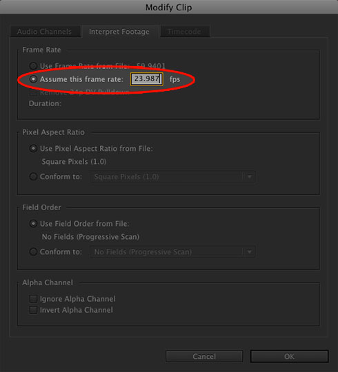 Premiere-Pro-Assume-framerate