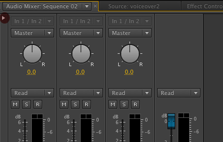 Premiere Pro Show/Hide Effects Sends