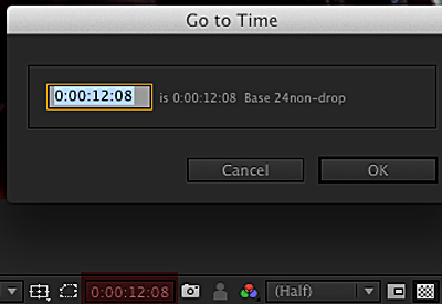 Go To Time - After Effects