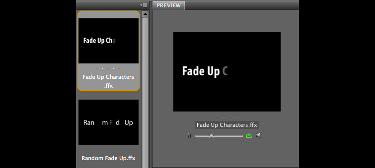 Animated Titles with Text Presets in After Effects: Fade Up Characters