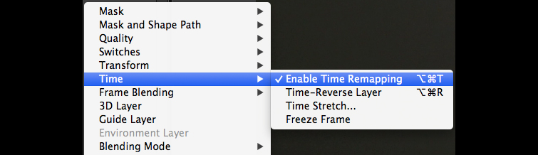 Speed Ramps & Freeze Frames in After Effects: Time Stretch