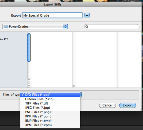 How to export a Powergrade in Resolve 9
