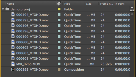 Premiere Pro footage in After Effects