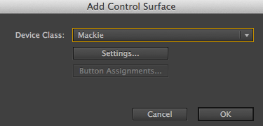 Control Surface Preference
