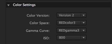 RED additons in Interpret Footage