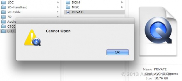 Working with AVCHD media