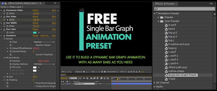 FREE Bar Graph Generator for Adobe After Effects