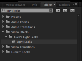 Luca FX Light Leaks