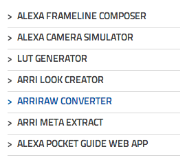 ARRI ALEXA TOOLS