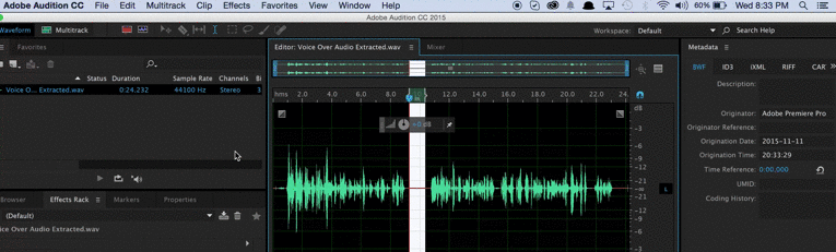 Cleaning Up Audio in Premiere Pro in 30 Seconds: Capture Noise Print, part 2