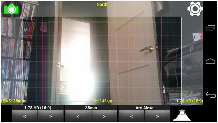 Demonstrating focal length through a viewfinder