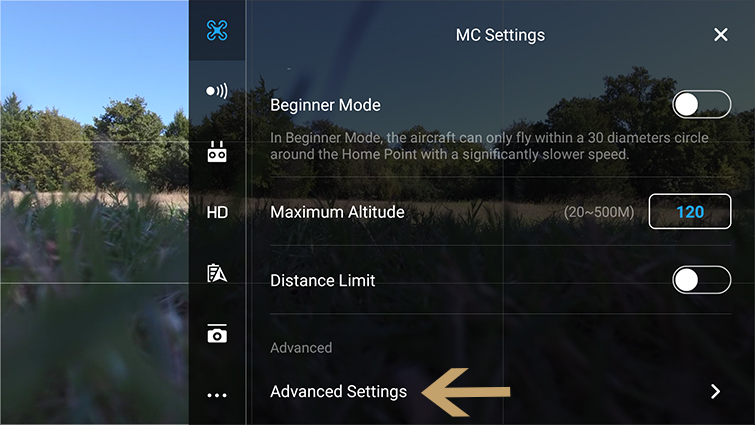 Traditional Camera Moves Made Easy with DJI Drones - EXP Advanced Settings