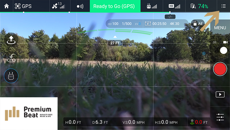 Traditional Camera Moves Made Easy with DJI Drones - EXP Settings