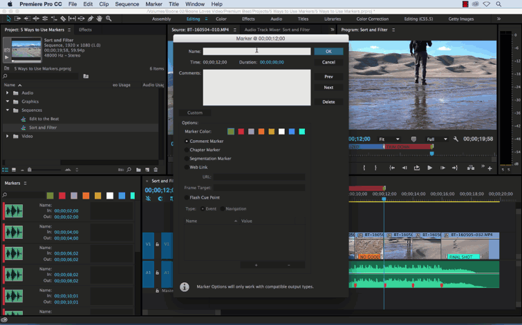 Video Tutorial: 5 Ways to Use Markers in Premiere Pro - Label