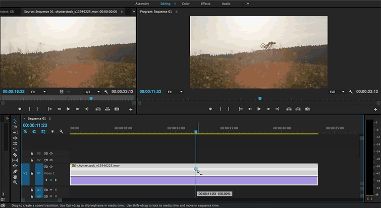 Essential Time-Remapping Keyboard Shortcuts in Premiere Pro: Reverse Clip