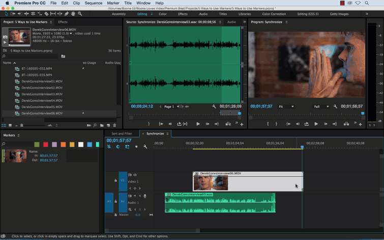 Video Tutorial: 5 Ways to Use Markers in Premiere Pro - Synchronize
