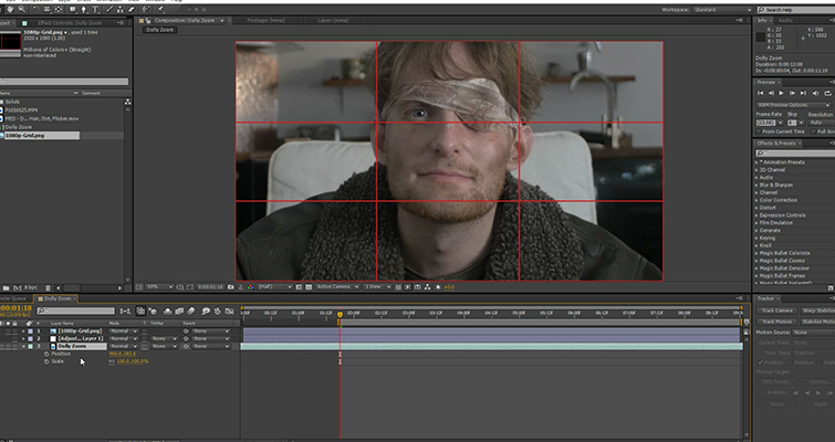 Create A Dolly Zoom With Just A Prime Lens - Thirds Grid