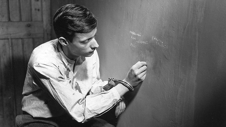 Scene from the movie A Man Escaped