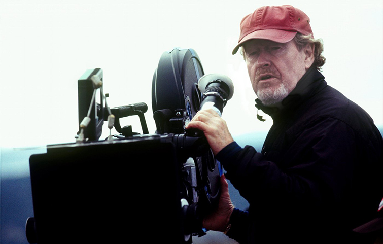 Ridley Scott behind the camera