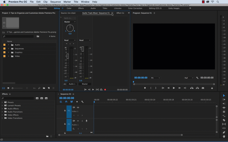 5 Tips to Organize and Customize Premiere Pro: Custom Workplace 5 Tips to Organize and Customize Premiere Pro: Custom Workplace
