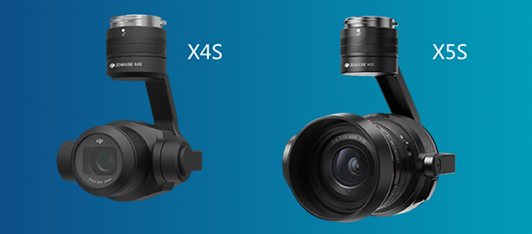 DJI Announces Three New Professional Video Drones: Inspire 2 cameras
