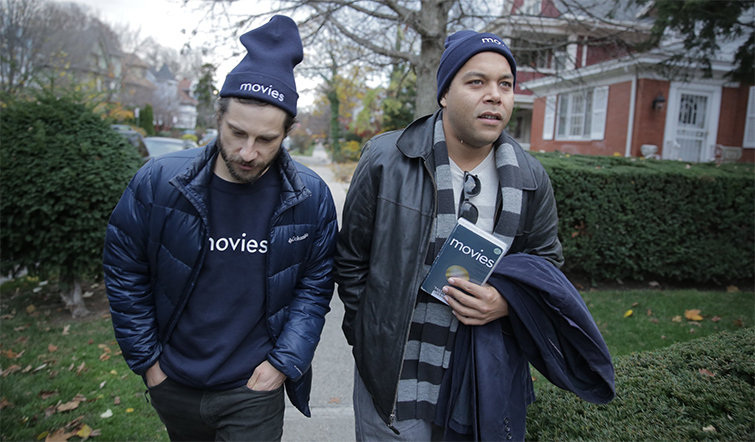 NoBudge Founder Kentucker Audley (L) and Friend Brandon Harris