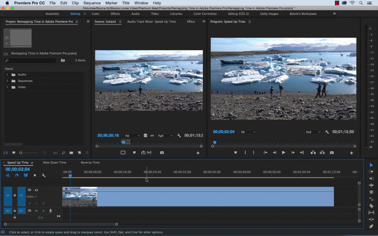 Video Tutorial: Time Remapping in Premiere Pro - Prep Your Workspace