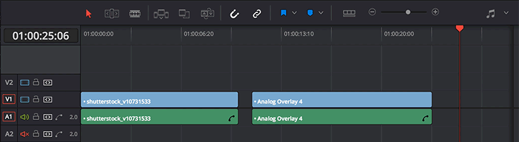 Quick Tip: How to Use Composite Modes in DaVinci Resolve - Step One: In the Edit tab of DaVinci Resolve, place your effect (or overlay) on the track above your footage.