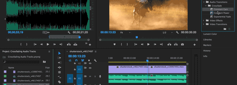 How to Crossfade Audio Tracks in Premiere Pro