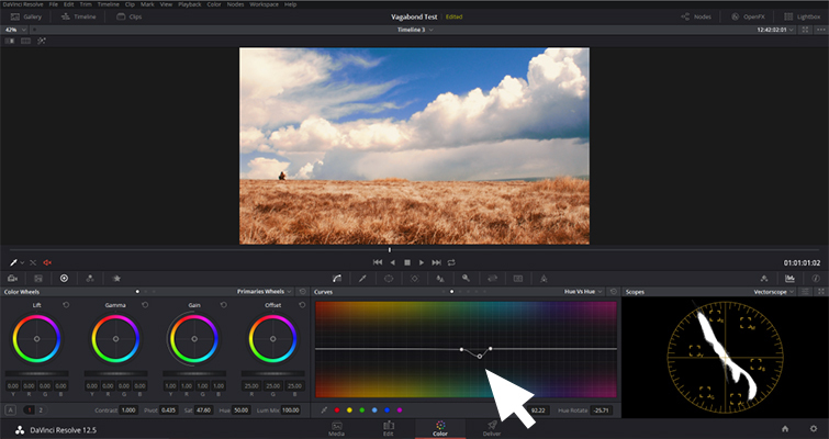DaVinci Resolve: Enhance Your Sky in Under Five Minutes - Adjust Hue Curve