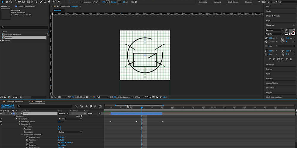 How to Create an Animated Envelope in After Effects — Step 8