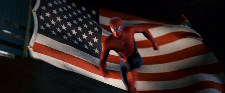 Composition Tactic: Intersecting Background Objects — Spiderman 3