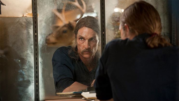Composition Tactic: Intersecting Background Objects — True Detective