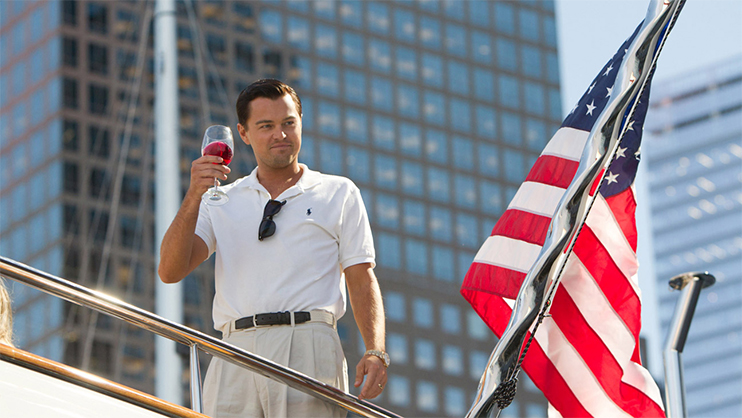 Composition Tactic: Intersecting Background Objects — The Wolf of Wall Street