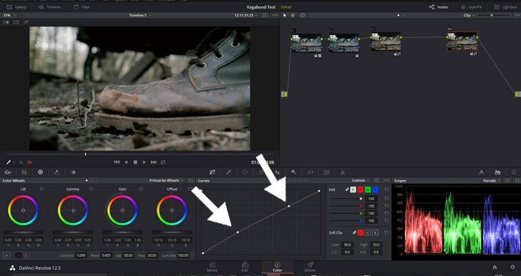 The Basics of Color Correcting With Curves — Adjacent Control Points