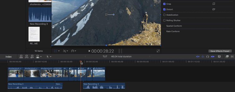 How to Freeze Frame in Final Cut Pro X — Option W