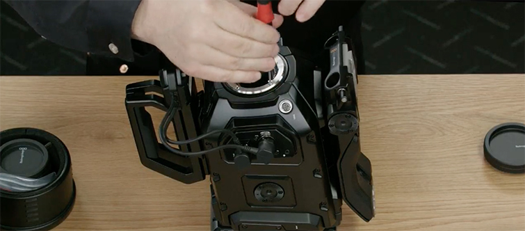 Blackmagic's New URSA Mini Pro Camera and DaVinci Resolve Panels - URSA Mini Pro Mounts