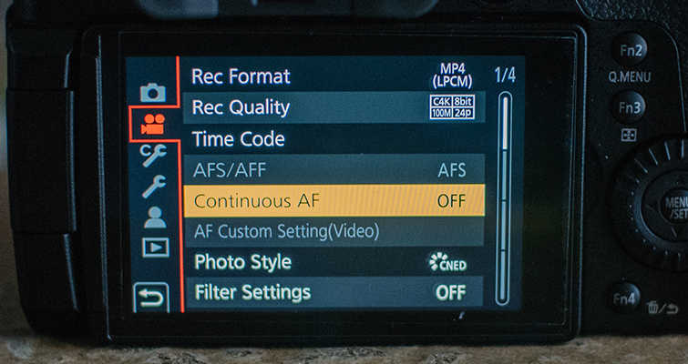 Best Video Settings for the GH5 — Continuous AF