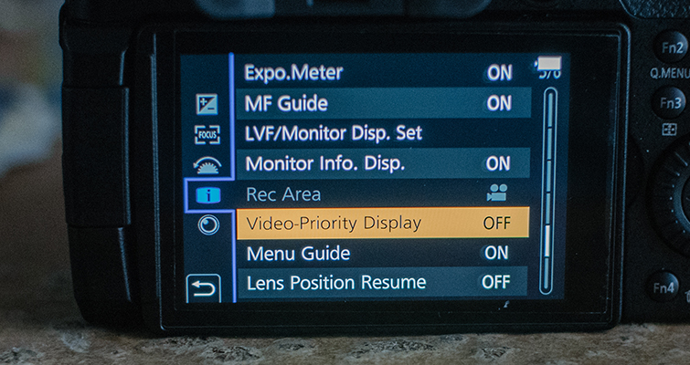 Best Video Settings for the GH5 — Video Priority Display