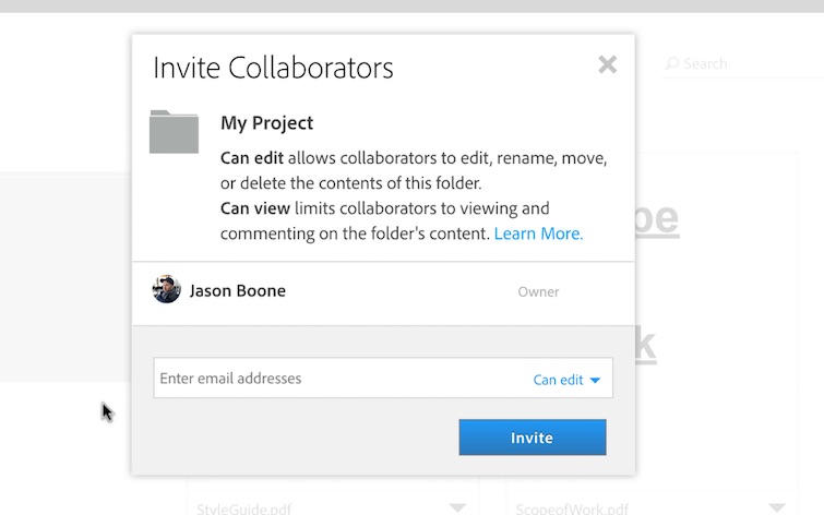 Manage Project Files and Assets Online in the Creative Cloud — Share and Collaborate