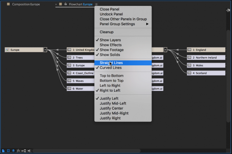Working with Flowcharts in Adobe After Effects — Display Options