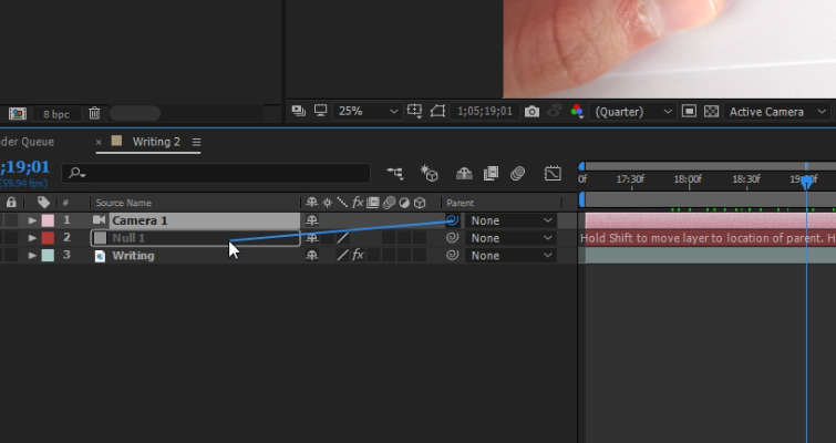 How to Create a Pen Camera in After Effects — 3D Layer