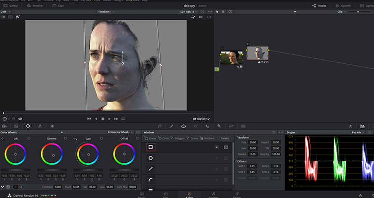 How To Make Someone Look Ill Without Makeup In DaVinci Resolve — Lower Saturation