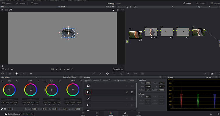 How To Make Someone Look Ill Without Makeup In DaVinci Resolve — Circular Power Windows
