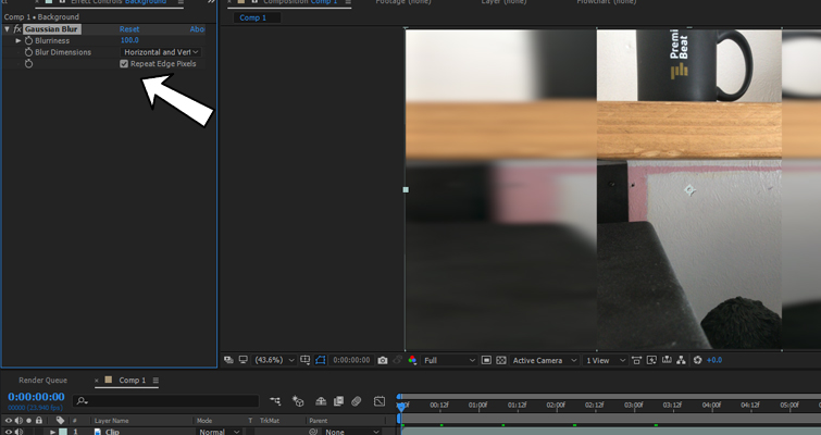 Working With Vertical Phone Footage in Post-Production — Gaussian Blur