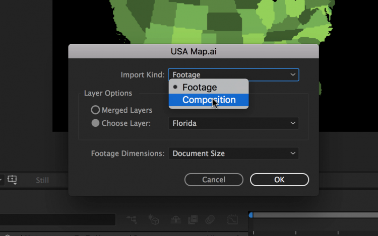 Working with Illustrator Files in Adobe After Effects — Import