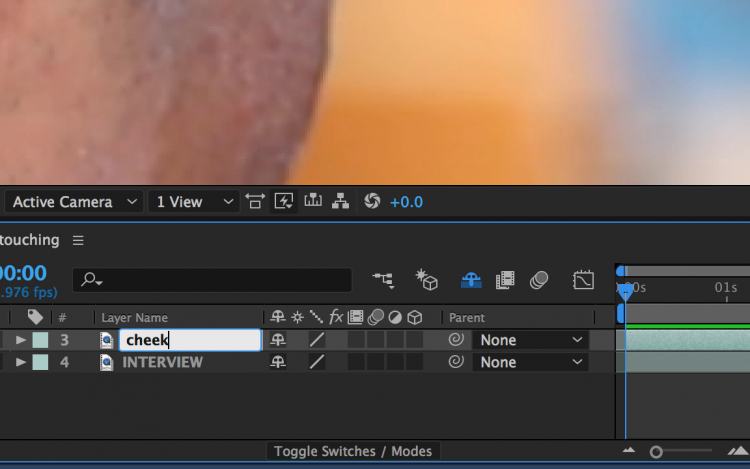 How to Quickly Retouch Skin in Adobe After Effects — Duplicate Layer