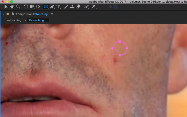 How to Quickly Retouch Skin in Adobe After Effects — Apply Mask